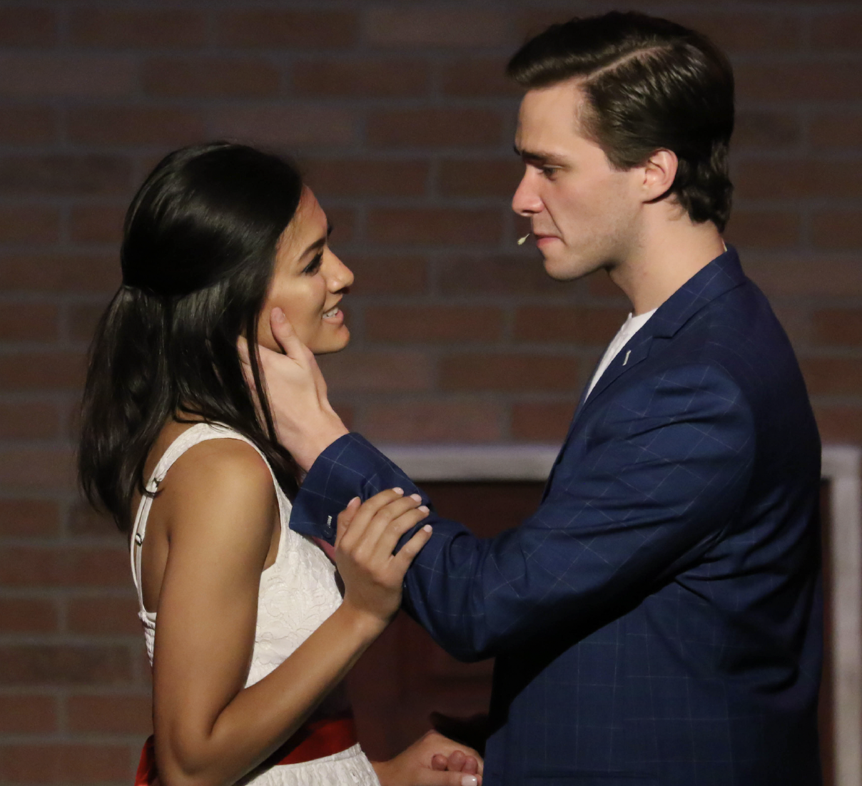 Two actors in NTPA Repertory performance of West Side Story