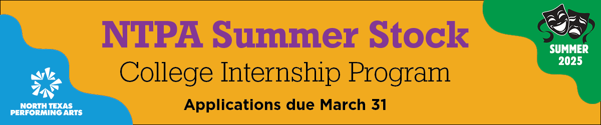 NTPA Summer Stock College Intern Program